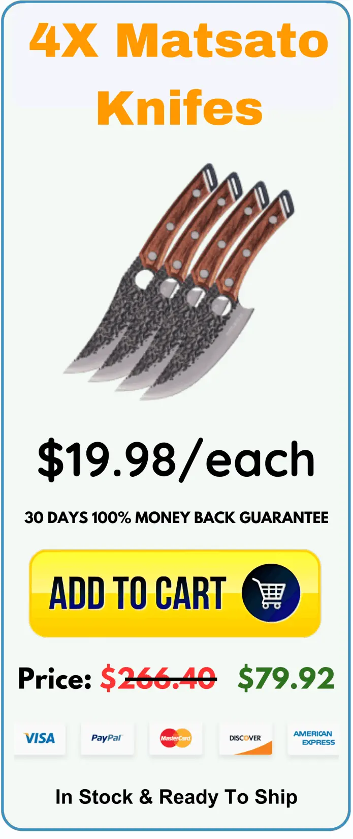 Matsato Knife offer package price 
